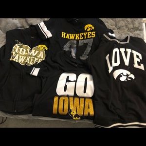 4 tops Iowa Hawkeye $10 for all 4